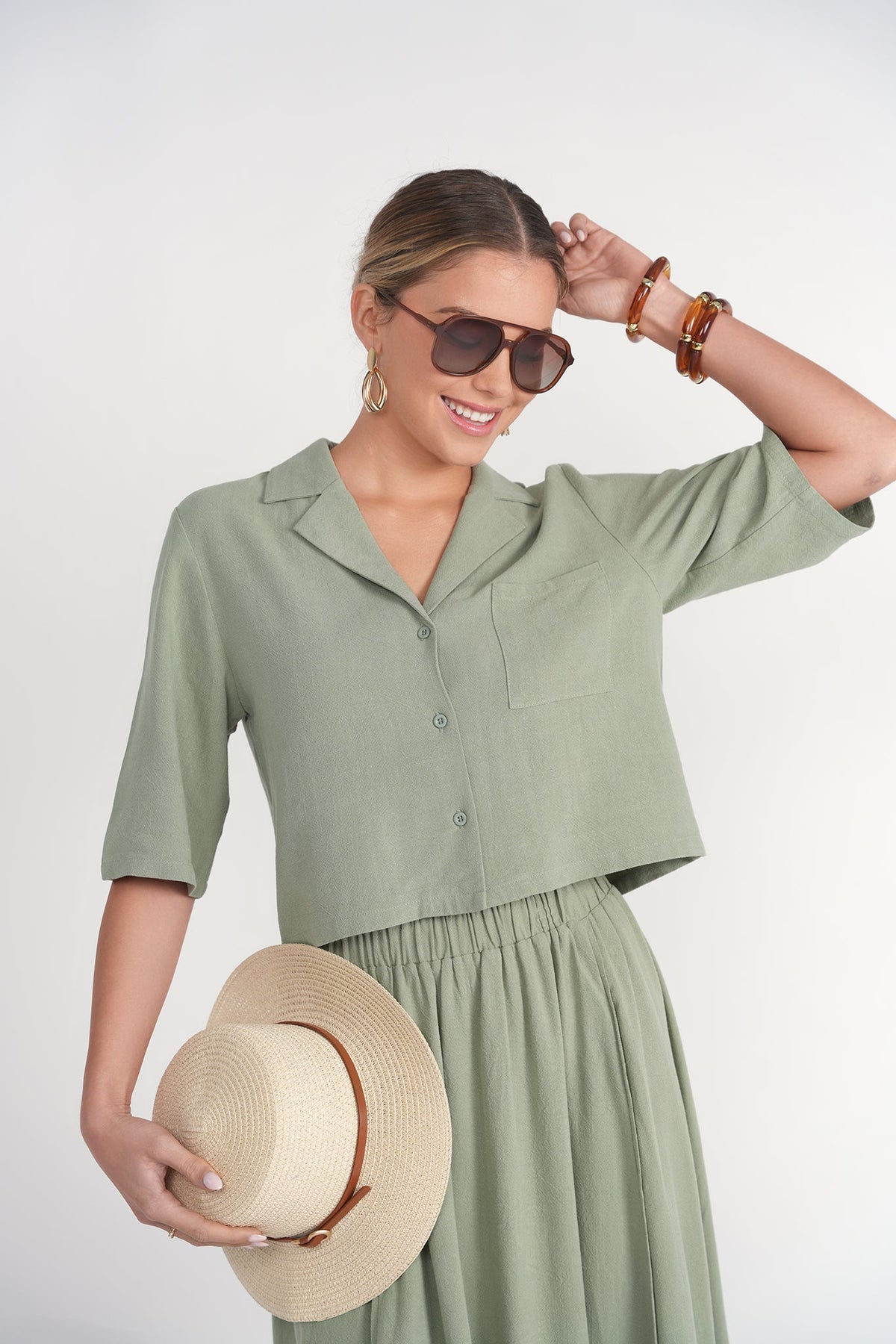 Vacay Top- Green