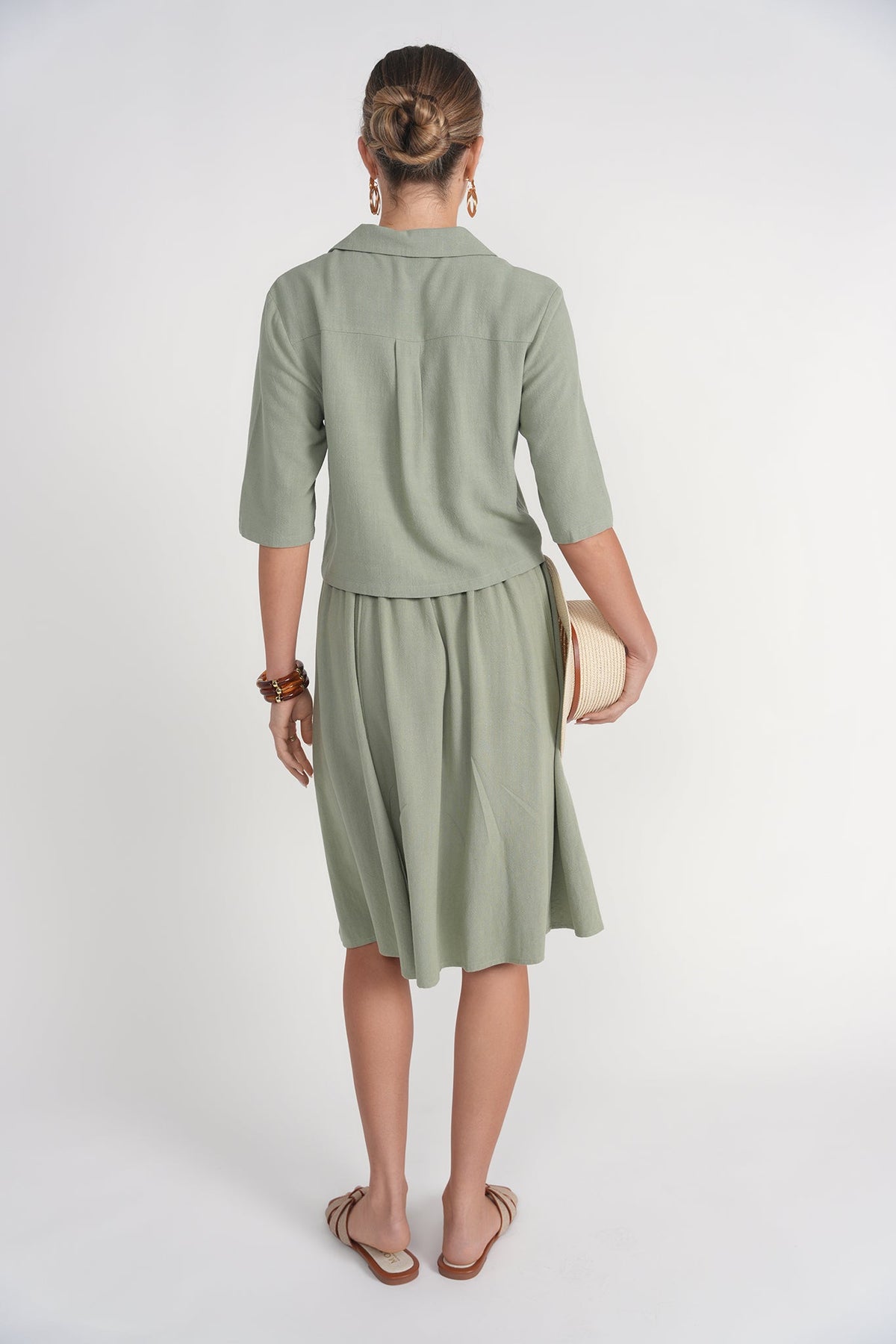 Vacay Skirt 23"- Green