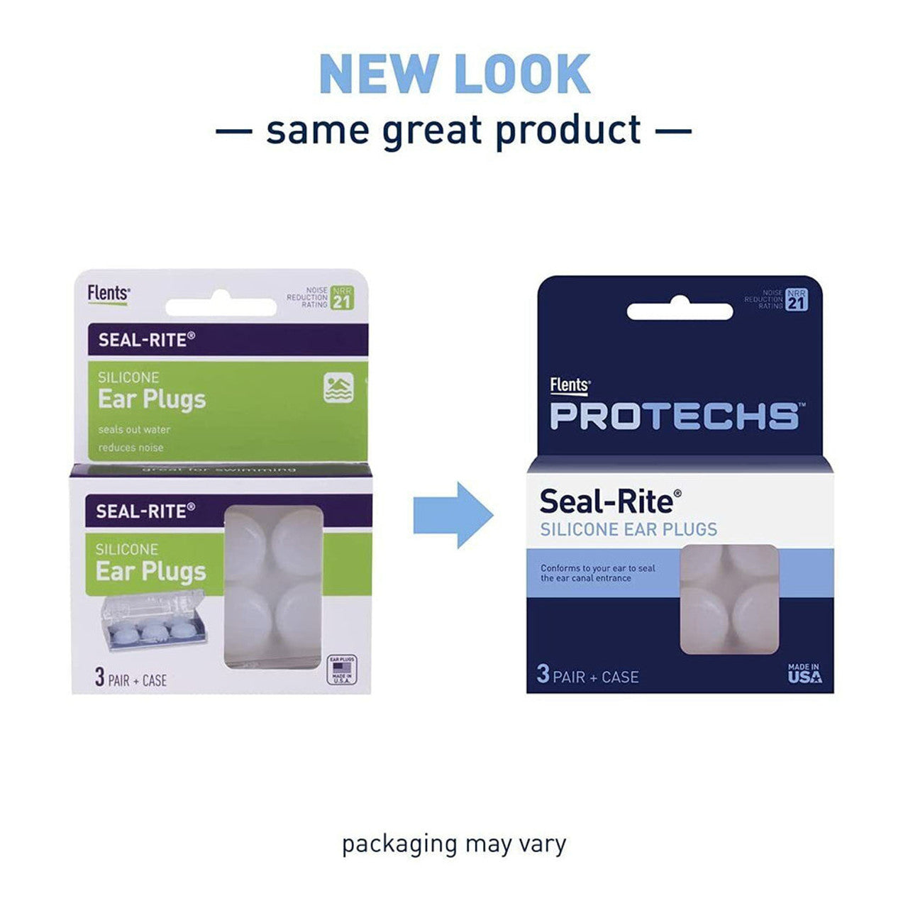 Flents Seal-Rite Soft Silicone Ear Plugs, Maximum Protection For Water Sensitive Ears