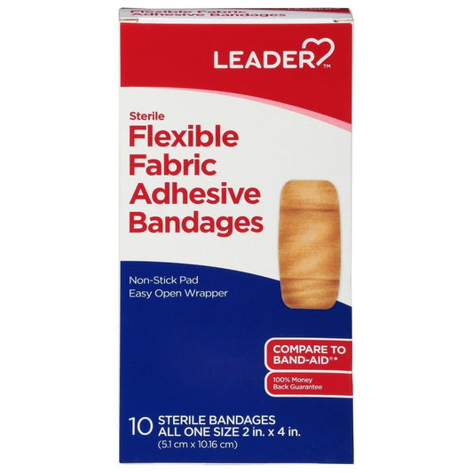 The Leader Flexible Fabric Sterile Adhesive Bandages