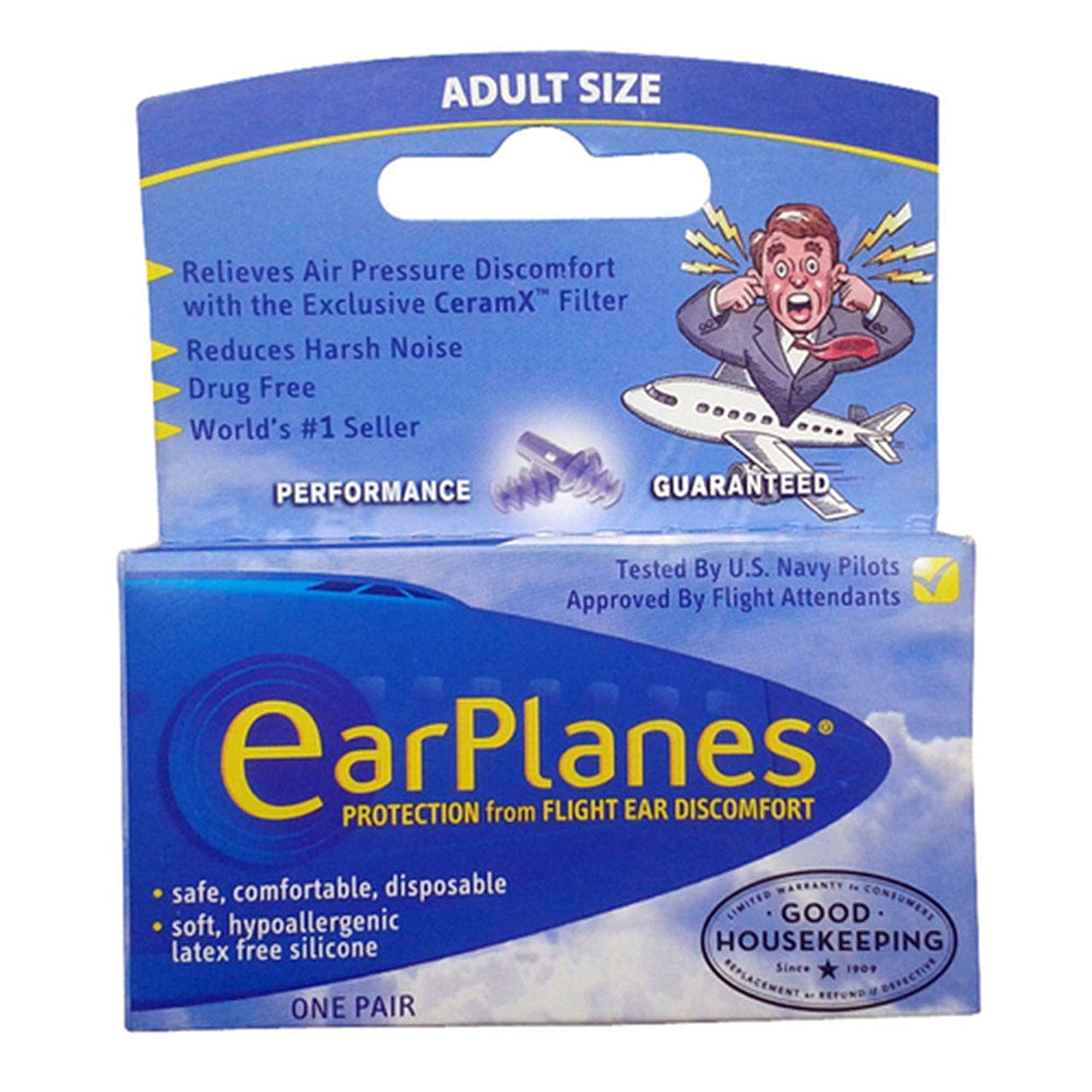 EAR Planes Plugs Adult 1 Pair