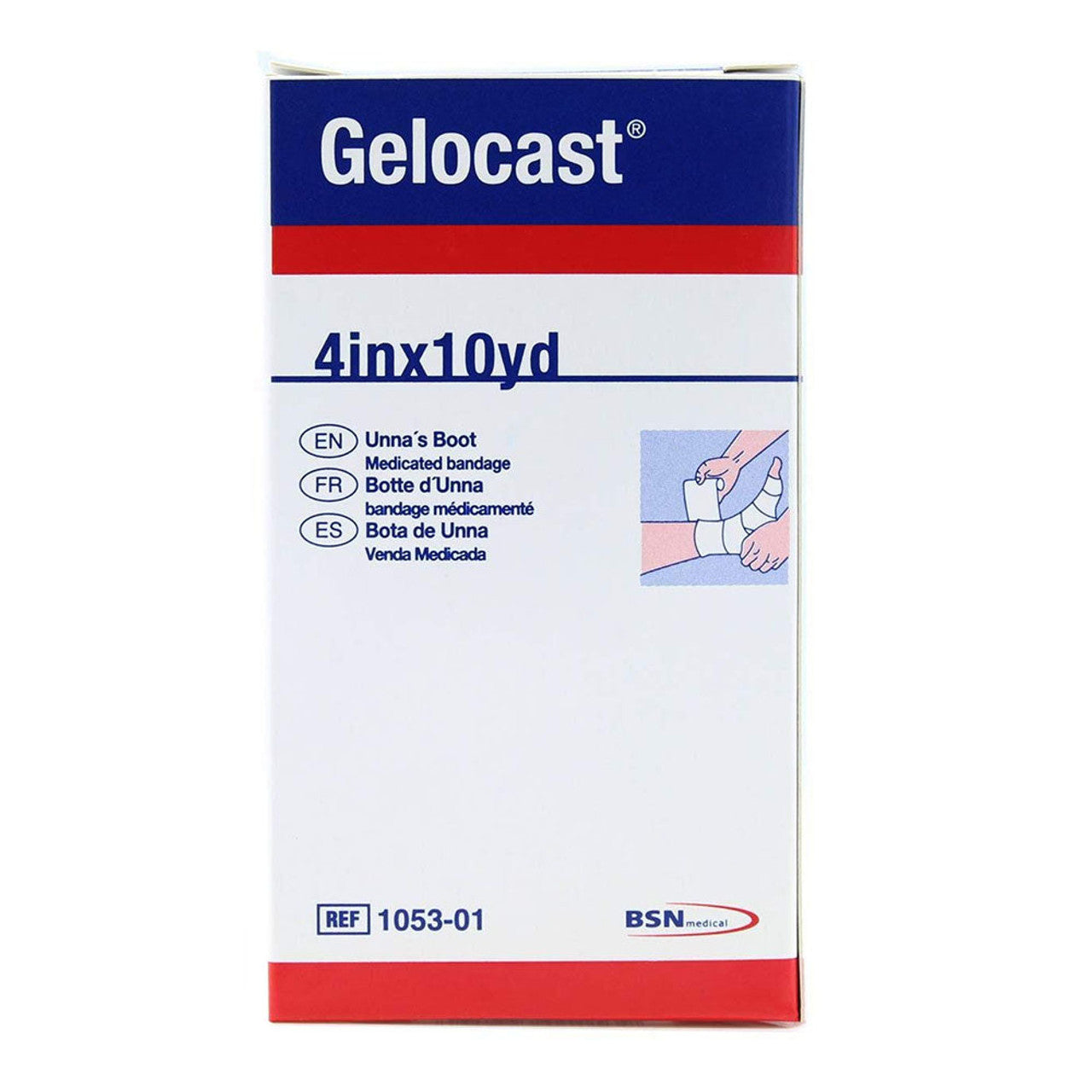 Gelocast Unna Boot Bandage With Calamine 4" X 10 Yds