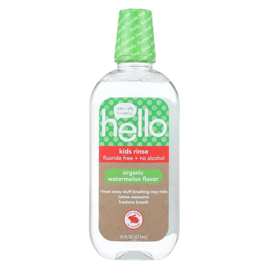 Hello Kids Natural Watermelon Flavor Fluoride Free Rinse