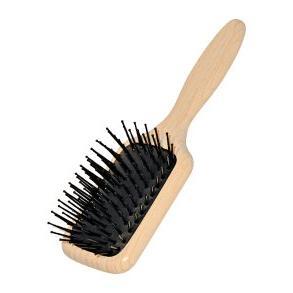 Dural Paddle Brush With Platic Pins Beech Wood