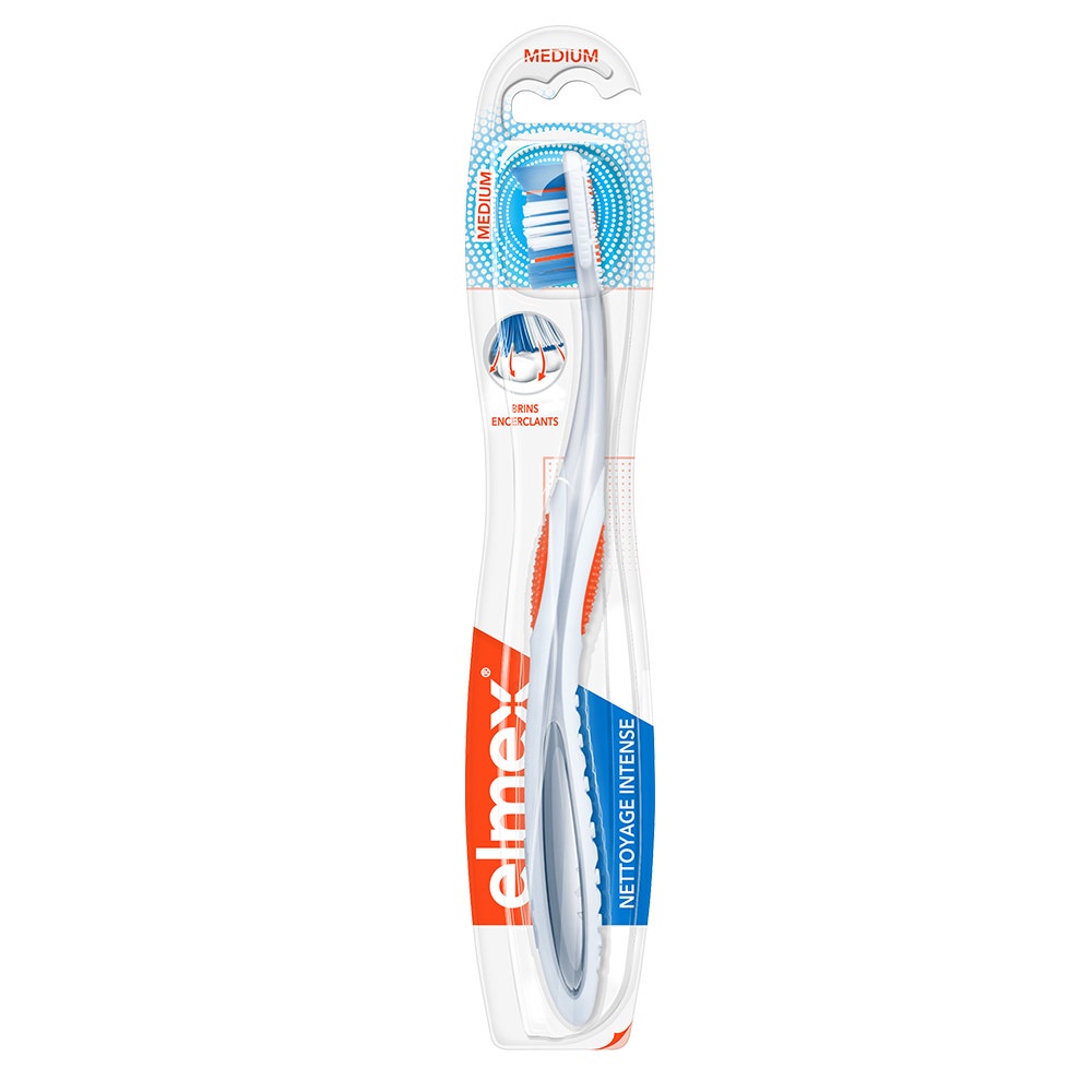 Elmex Intensive Cleaning Medium Toothbrush - Pink