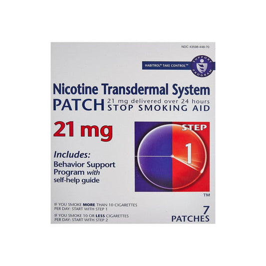Habitrol Nicotine Transdermal System Patches, Step 1, 21 Mg