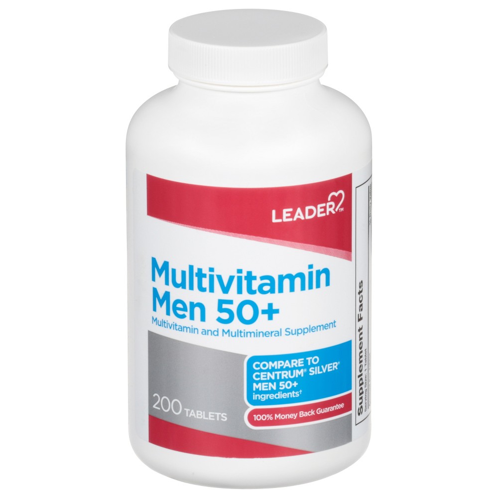 Leader Health Care Multivitamin, Men 50+, Tablets