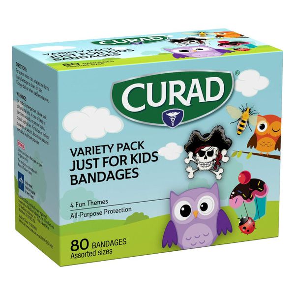 Curad Bandages, Just For Kids, Assorted Sizes, Variety Pack