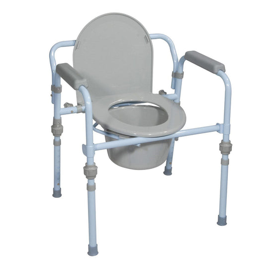 Drive Medical Folding Steel Commode