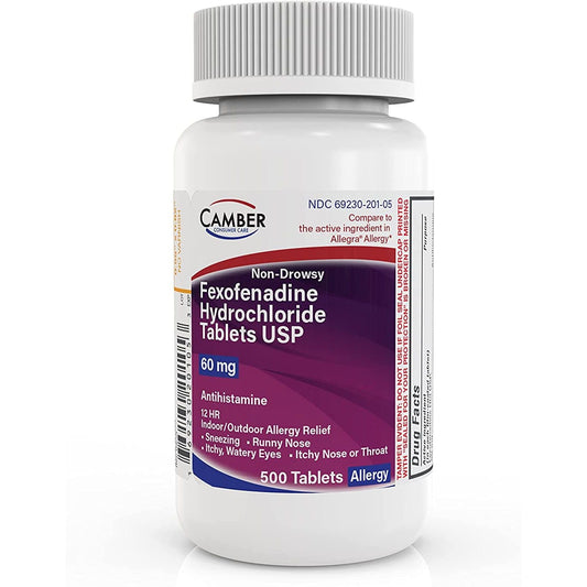 Camber Fexofenadine Hydrochloride, 500 Tabs