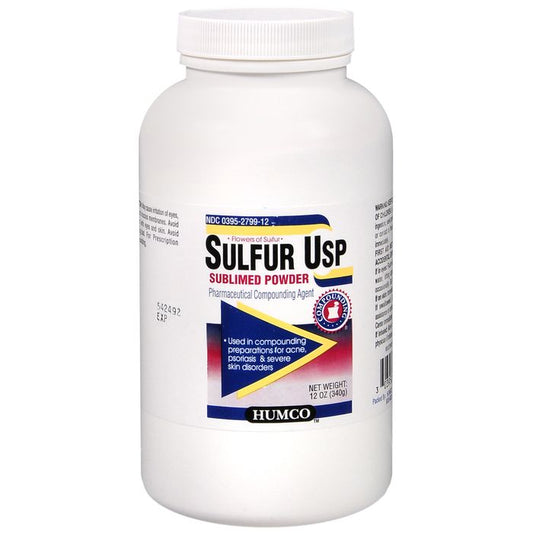 Humco Sulfur Sublimed Powder USP 12 Oz