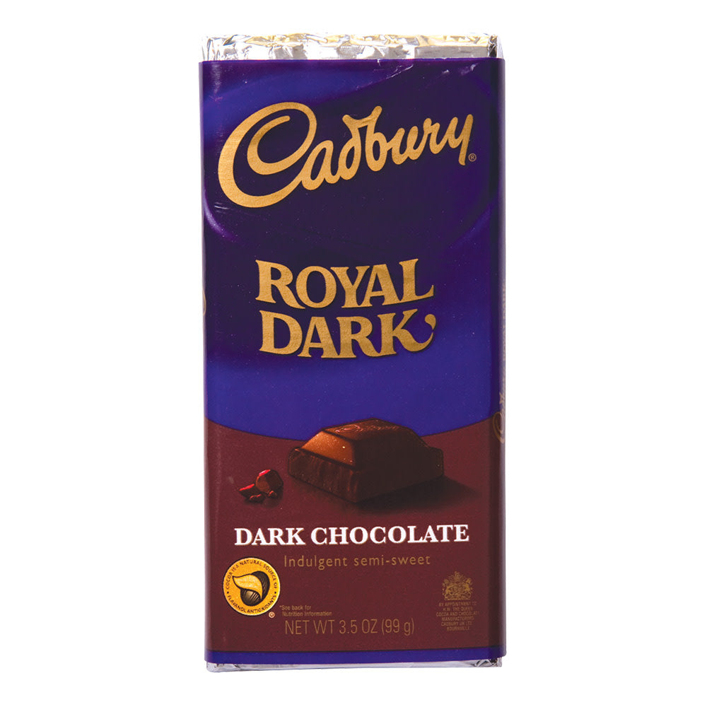 Cadbury Royal Dark Chocolate Candy Bars, 3.5 Oz