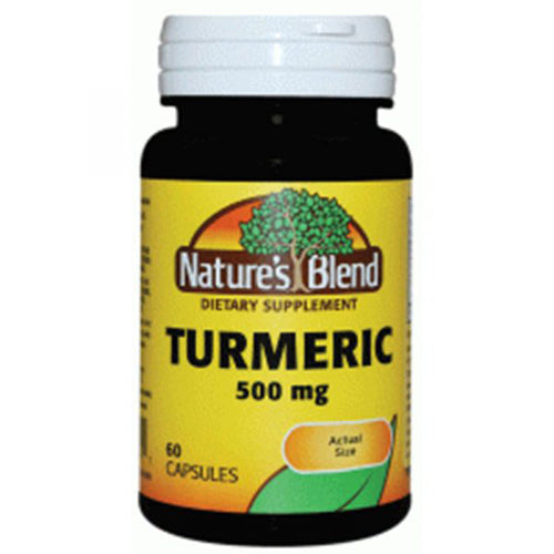Nature's Blend Turmeric With Black Pepper, 500 Mg, 60 Caps
