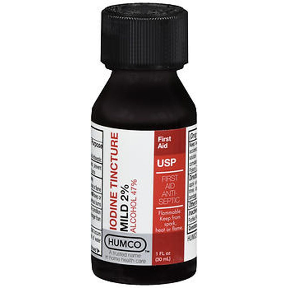 Humco Iodine Tincture Mild 2% - 1 Oz