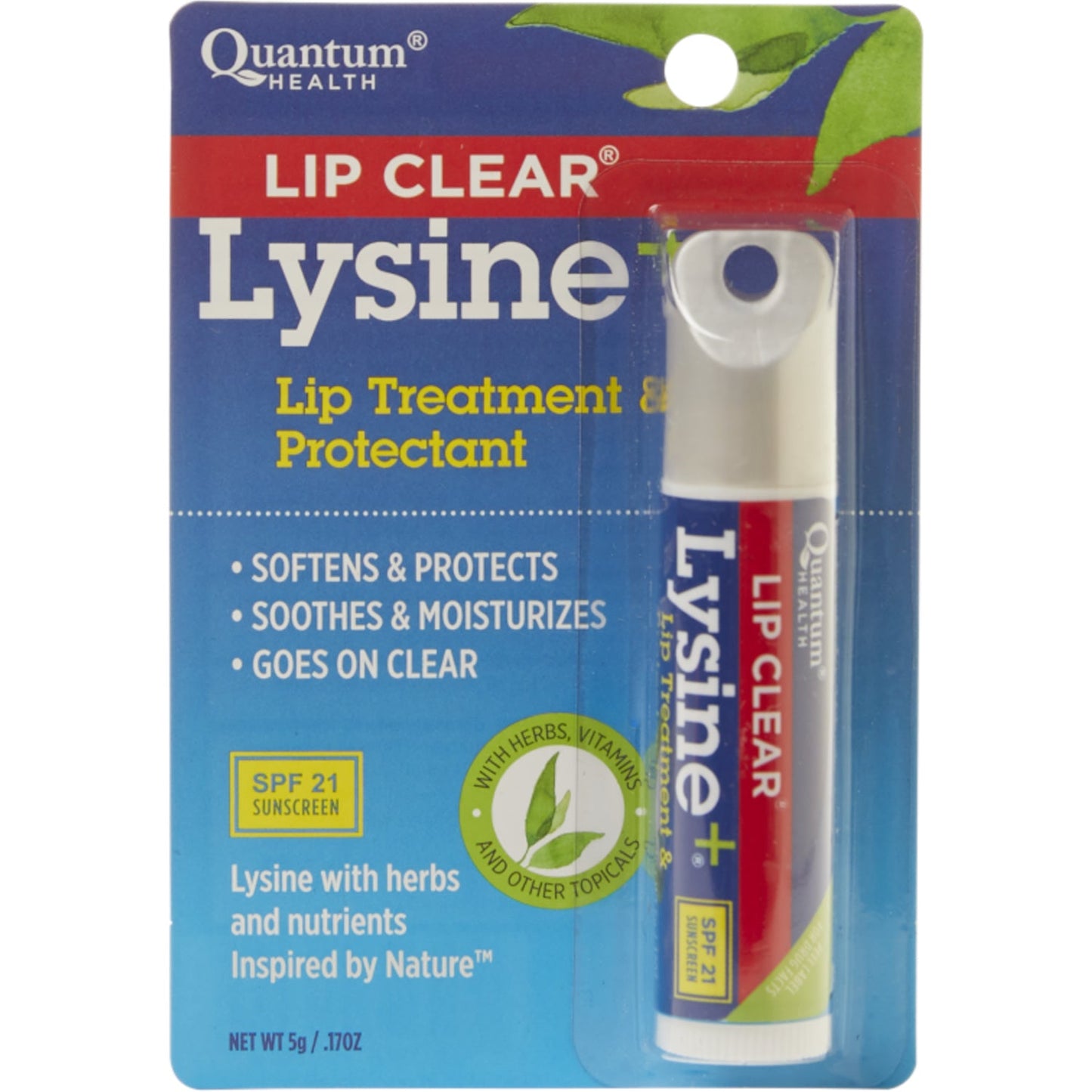 Quantum Health Lysine Plus Lip Clear Coldstick For Cold Sore Treatment, 0.5 Oz