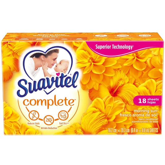 Suavitel Complete Fabric Conditioner Morning Sun 18 Sheets