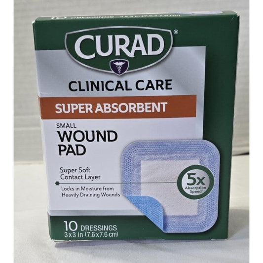 Curad Super Absorbent Wound Pad Small 3 X 3