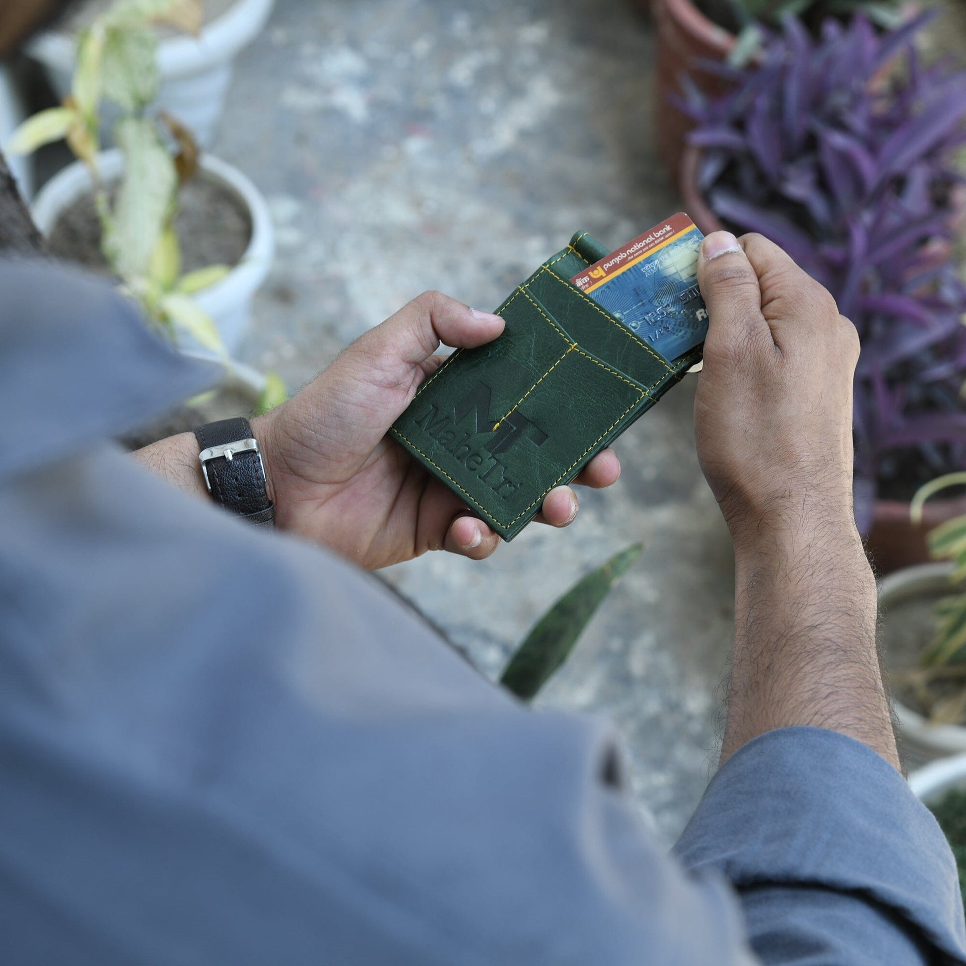 Finley Money Clipper- Green - Osadia Concept Store