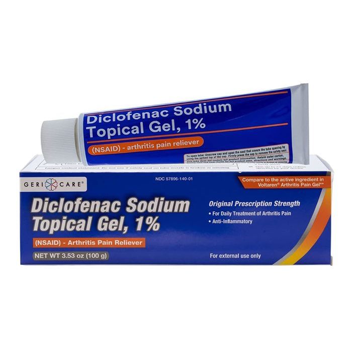 GeriCare Arthritis Pain Reliever 1% Dicclofenac SodiumTropical Gel 3.53oz- 100 G