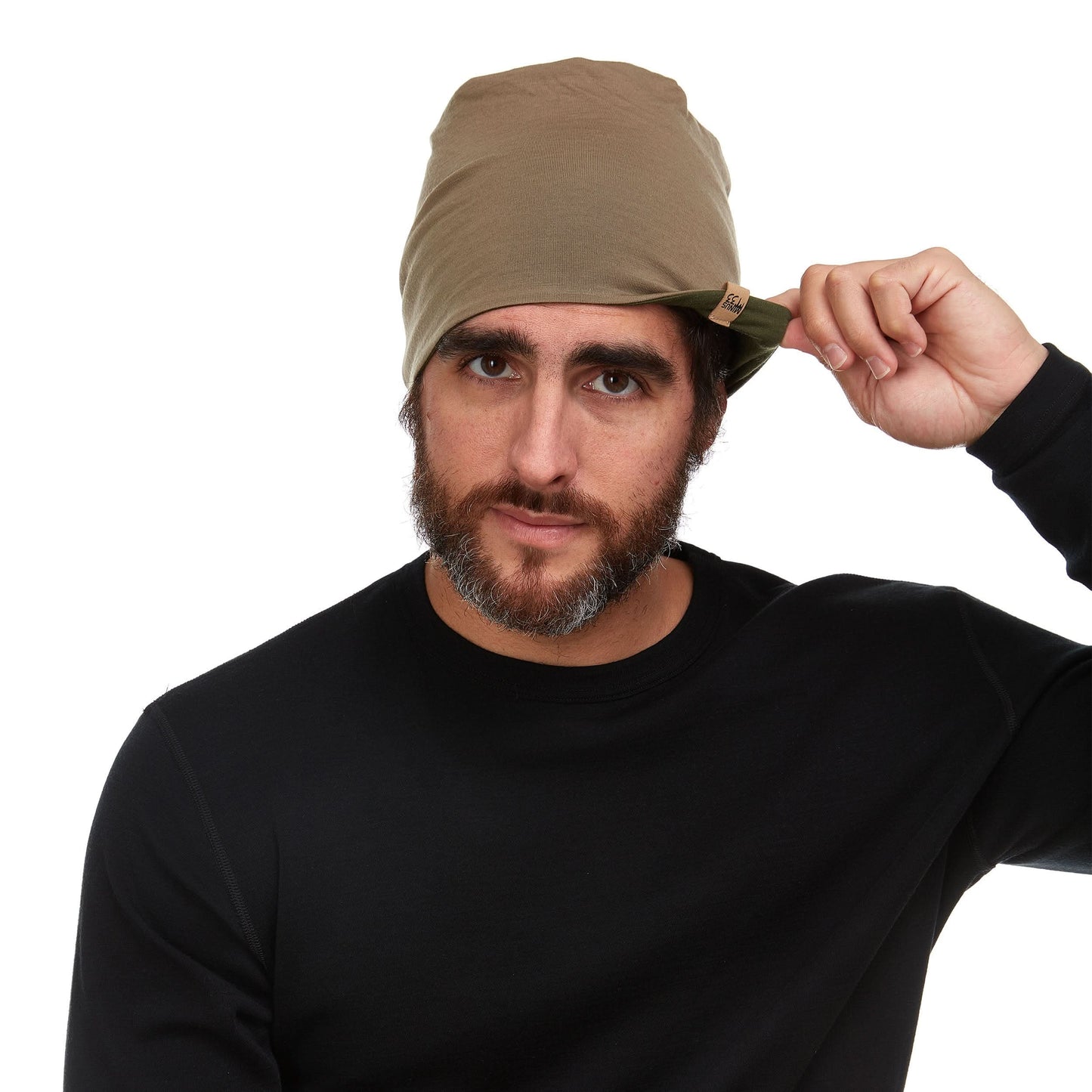 Microweight Reversible Wool Beanie - Woolverino - Osadia Concept Store