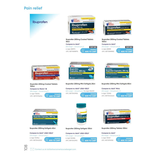 Perrigo GNP Ibuprofen 200 Mg 100 Tablets