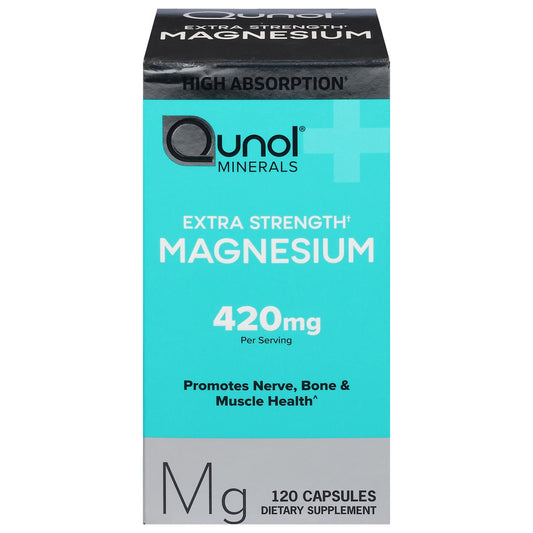 Qunol Magnesium, Extra Strength, 420 Mg, Capsules