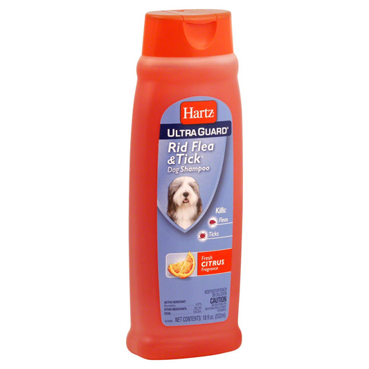 Hartz Ultra Guard Dog Shampoo, Rid Flea & Tick, Fresh Citrus Fragrance
