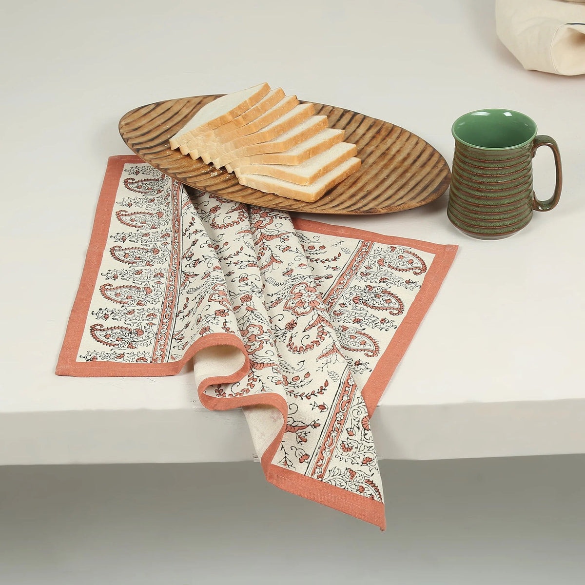 Cotton Kitchen Towel | Hand Block Printed | Lily