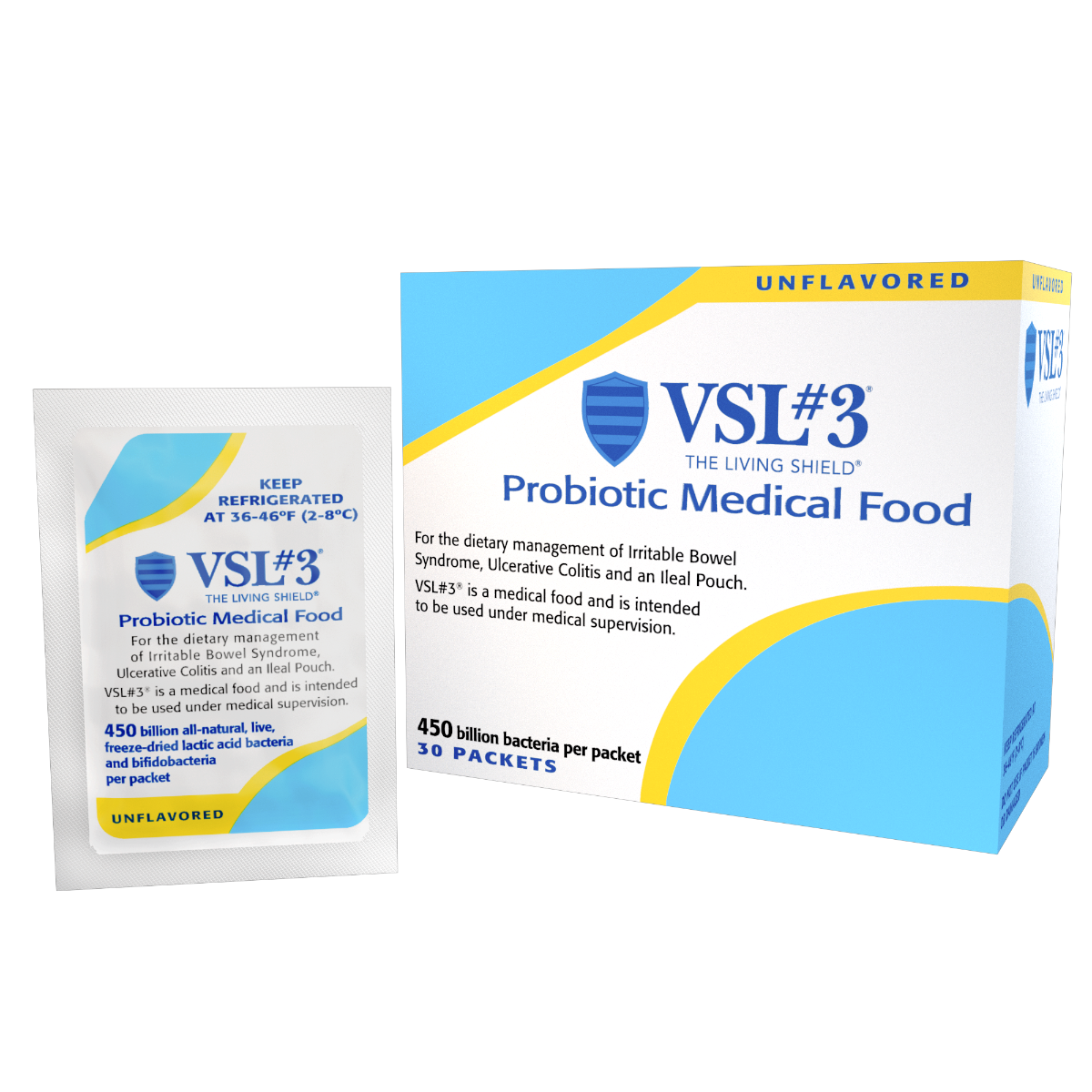 Vsl#3 Probiotic Medical Food 450 Billion CFU Powder (30 Packets)