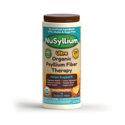 NuSyllium Ultra Sugar Free Organic Fiber Natural Orange Flavor