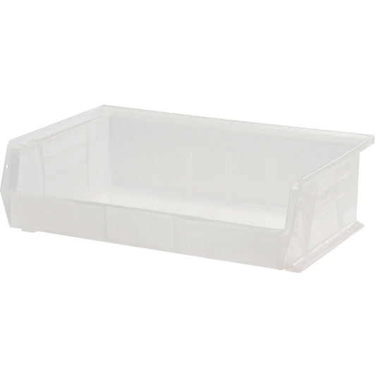 Quantum Ultra Series Stack And Hang 7.2 Gal. Storage Bin In Clear