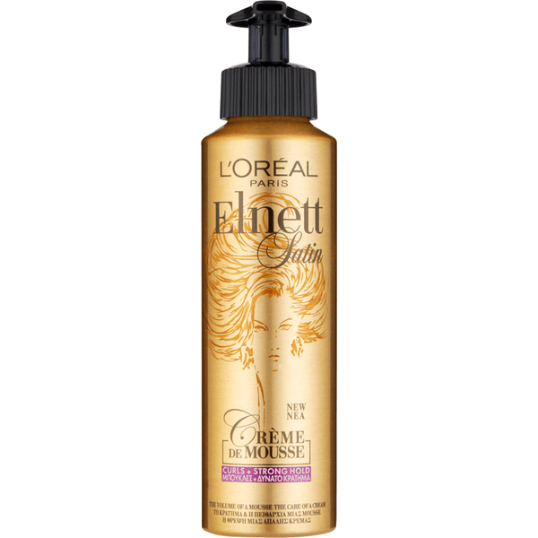 L'Oreal Elnett Satin Strong Hold Curl Creme Mousse 200Ml