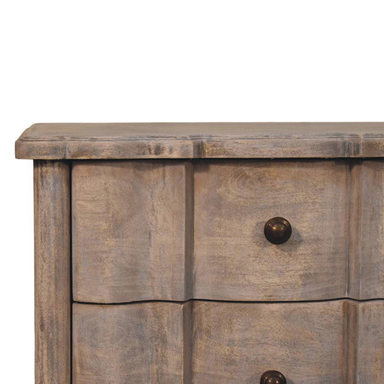 Solid Wood Beaumont Curved Nightstand