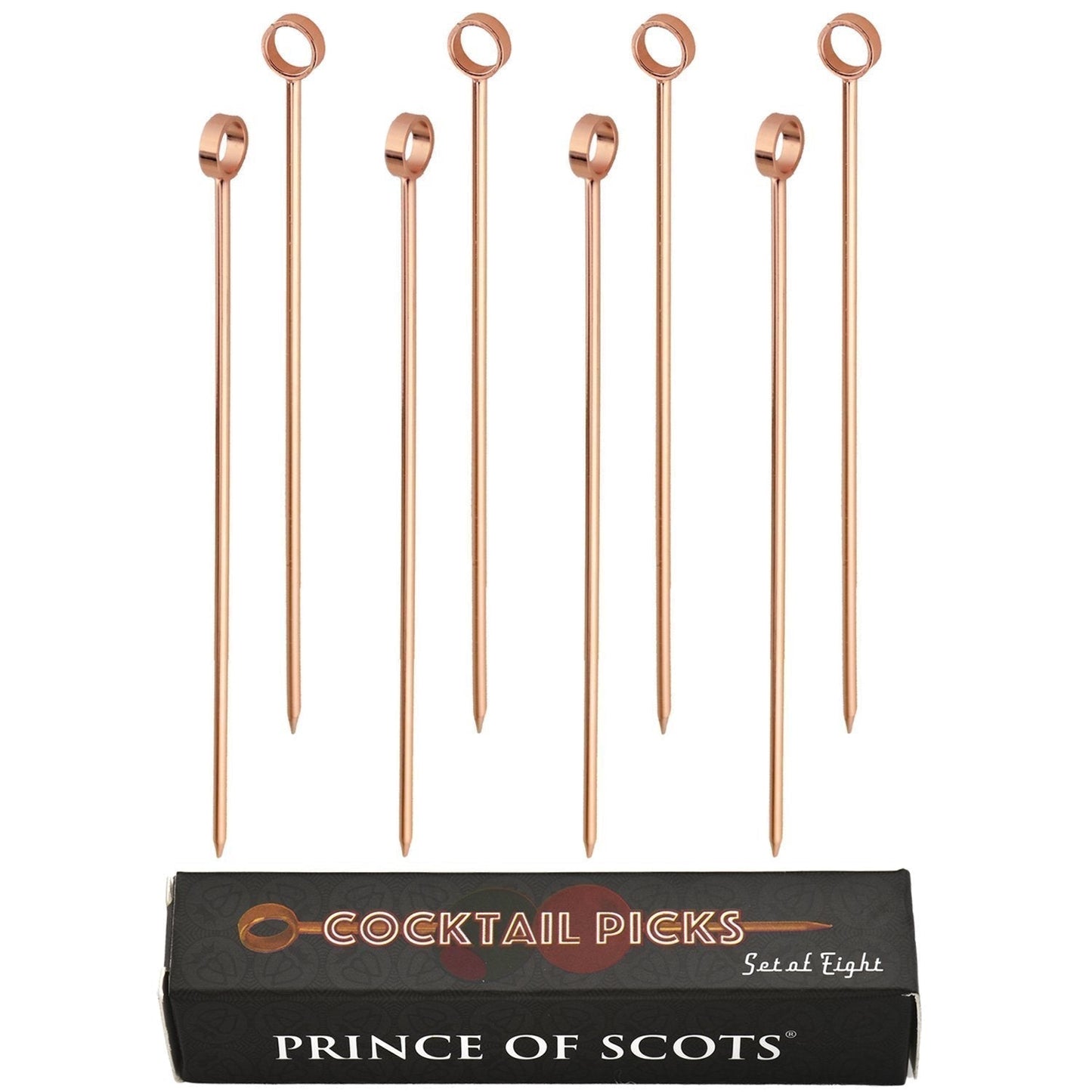 8-Pack Professional XL-Cocktail Picks (Copper)