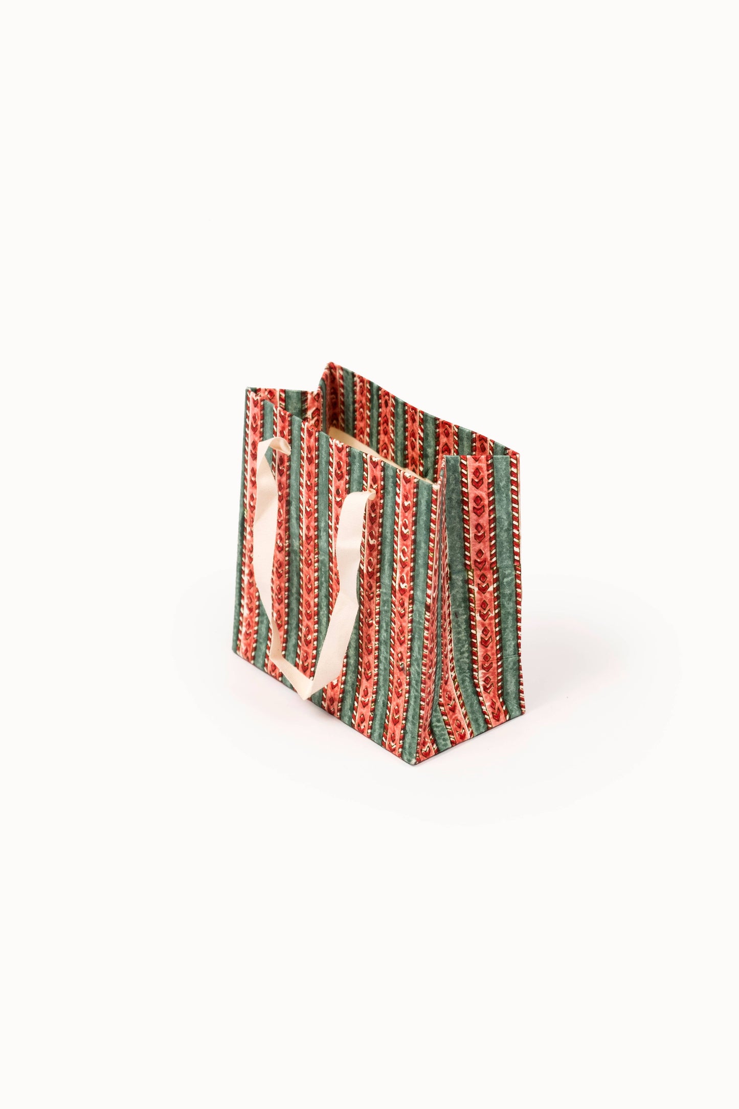 Small (Set of 3) Holiday Gift Bags - Block Print