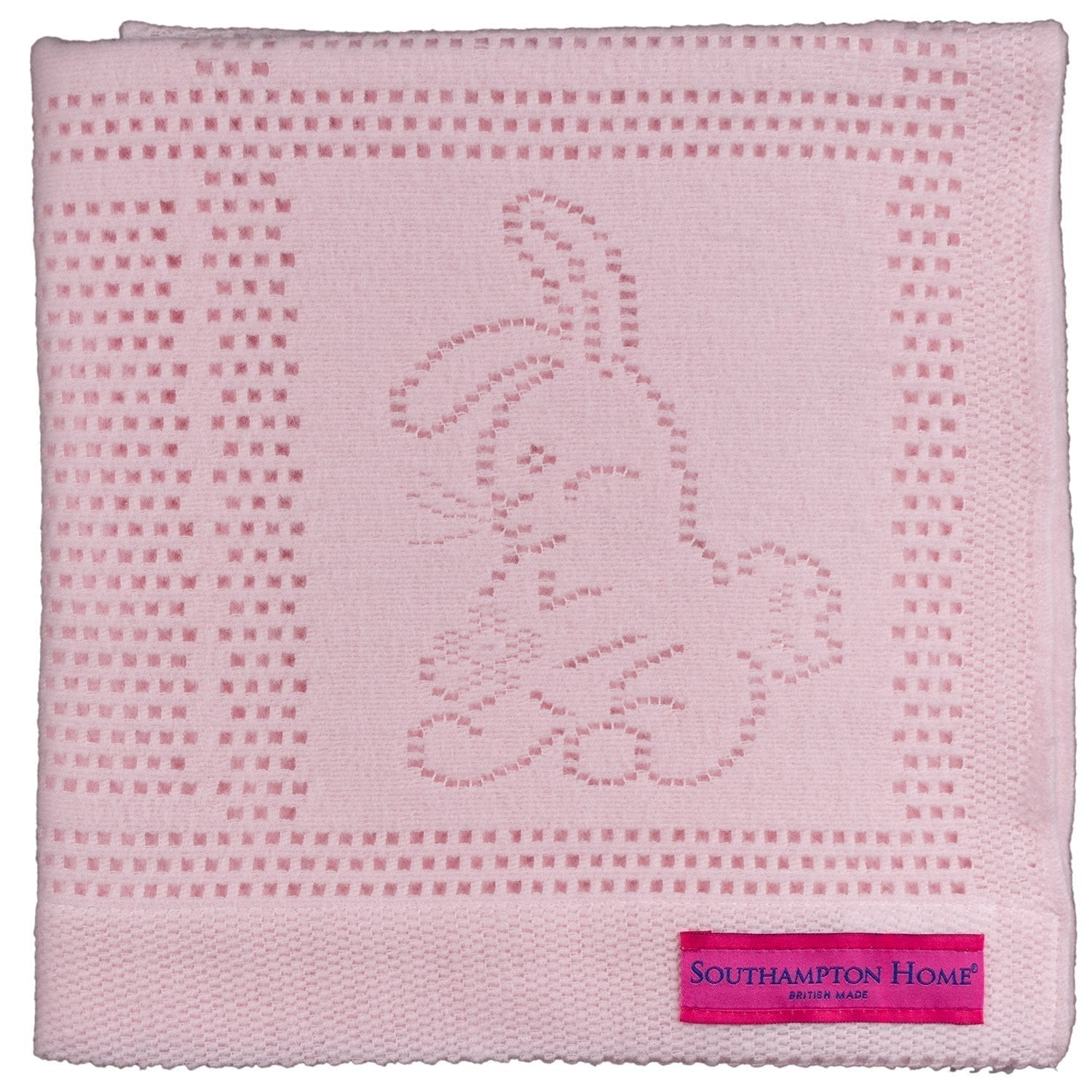 Southampton Home Lace Weave Bunny Baby Blanket ~ Pink ~ - Osadia Concept Store
