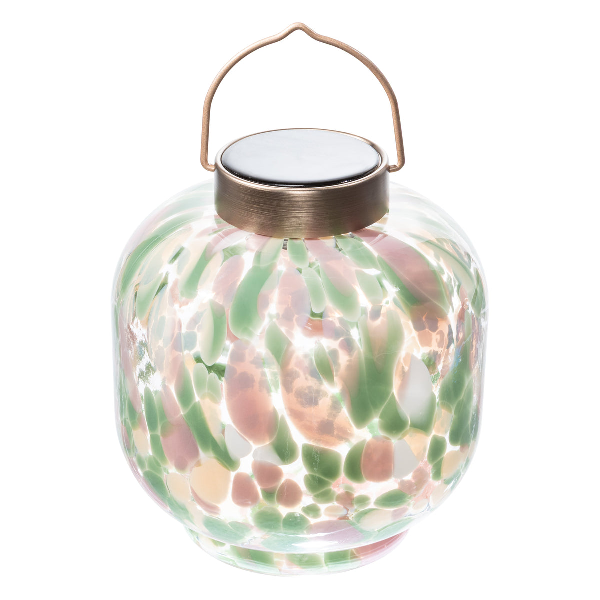 Cabin Solar Lantern 8" Handblown Glass