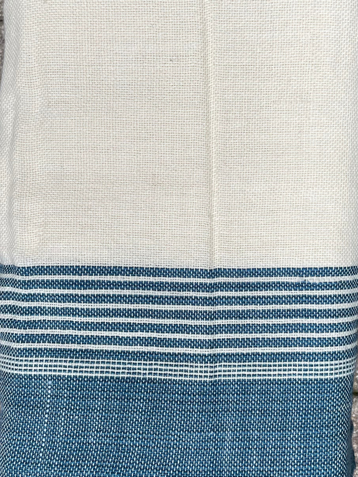 BK Shell/Indigo Handwoven Bedspread