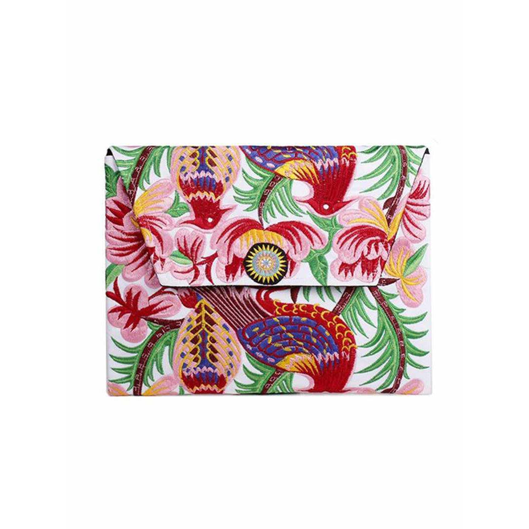 Boho Style Embroidered Clutch Bag - Thailand