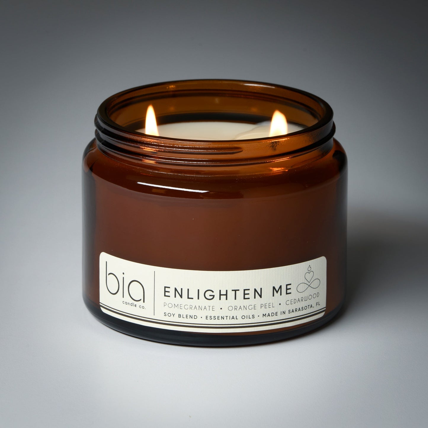 Enlighten Me Soy Blend Candle — Orange Peel, Pomegranate & Vanilla
