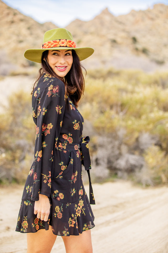 Gratitude Intention Hat Band - Black