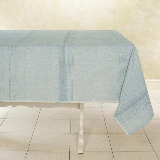 ECOLOOM Handwoven Cotton Tablecloth. Fair Trade – Artisan Made – Raised Weave