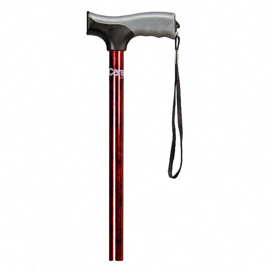 Carex Cane Designer Soft Grip Derby Handle Cane, Red