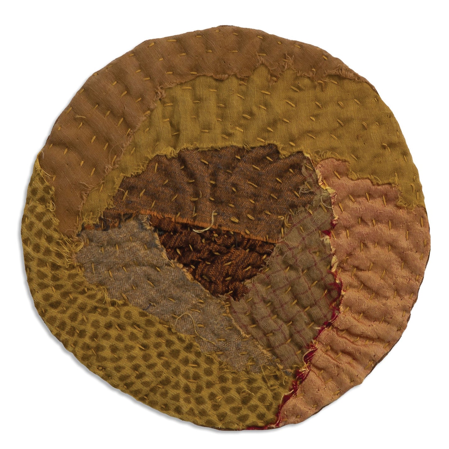 Umber Kantha Rose Coaster (Set of 2)