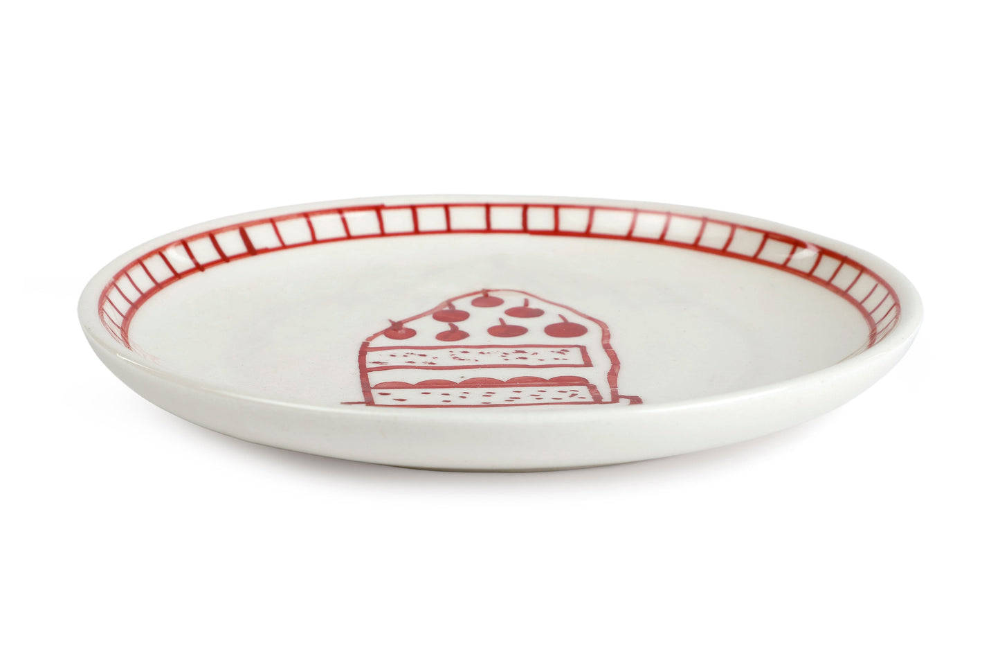 Ceramic Dessert Plates - Celebration , 7 Inches - Set of 4