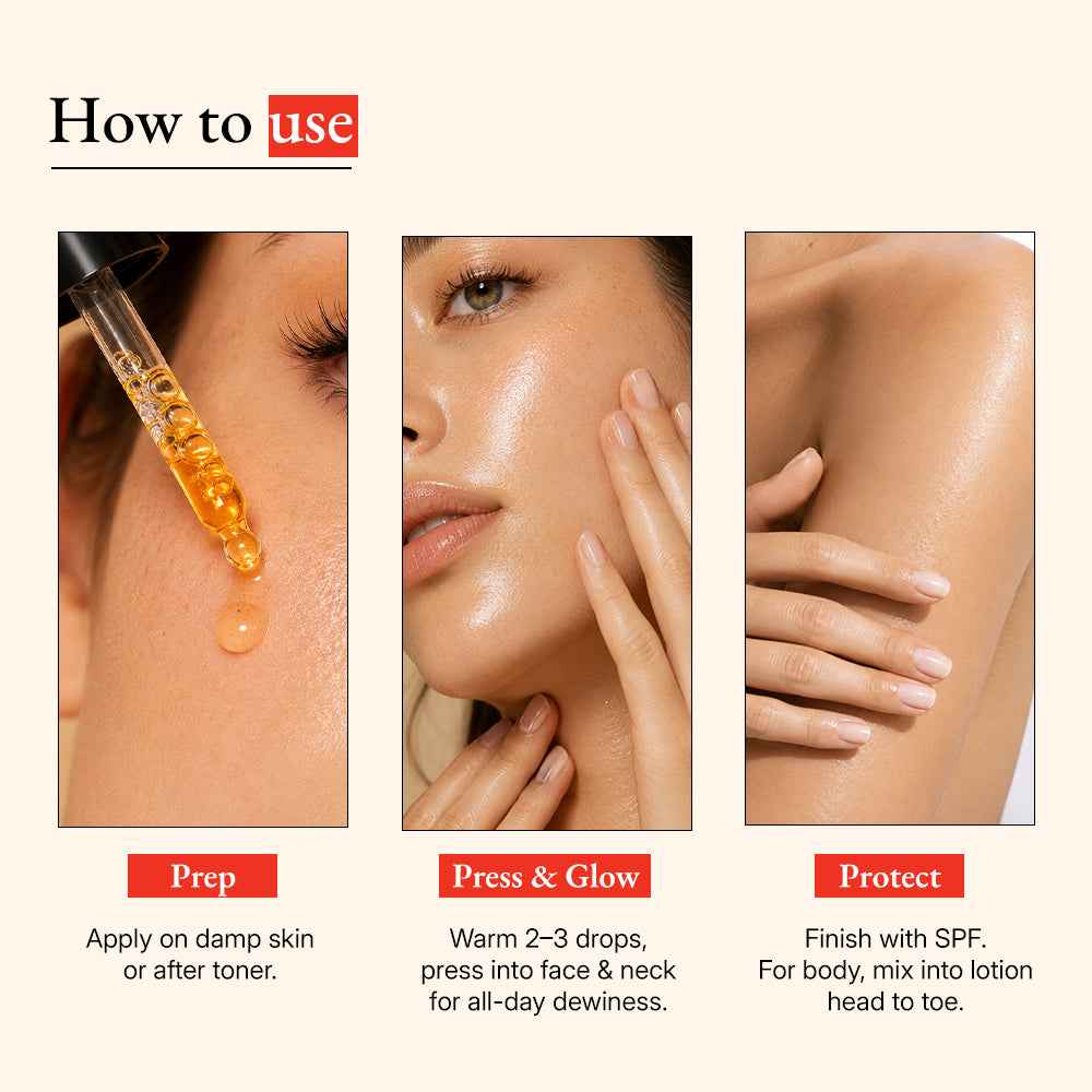 Glow Vitamin C Serum: Astaxanthin X Amla Oil (Tridoshic)