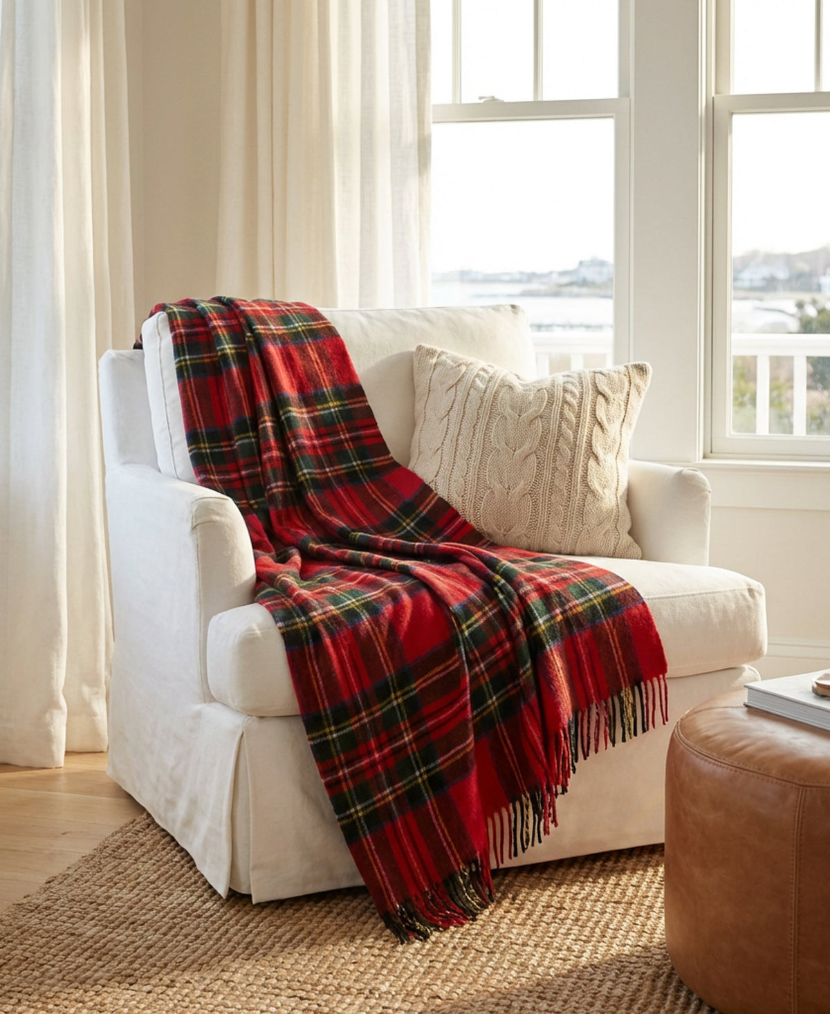 Prince of Scots  Merino Wool Throw - Royal Stewart