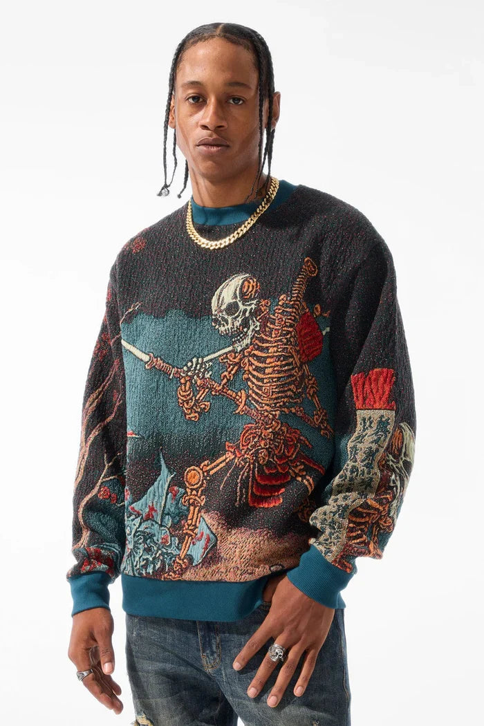 Jordan Craig Tapestry Crewneck - Skulletal