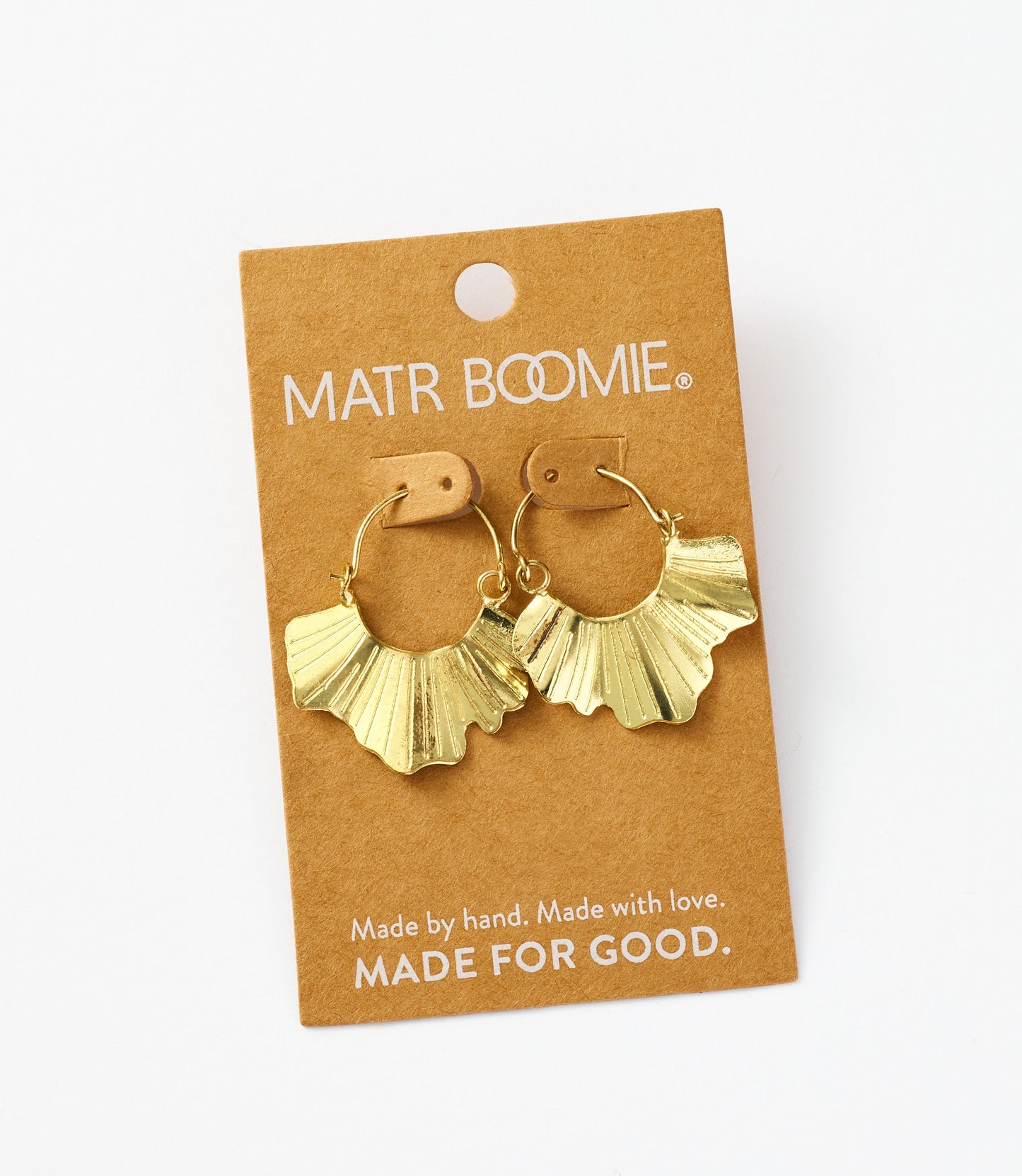 Sayuri Ginkgo Leaf Hoop Earring