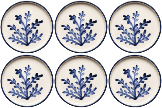 Set of 6 Floren Hand-painted Turkish Side Plate 6.5inch